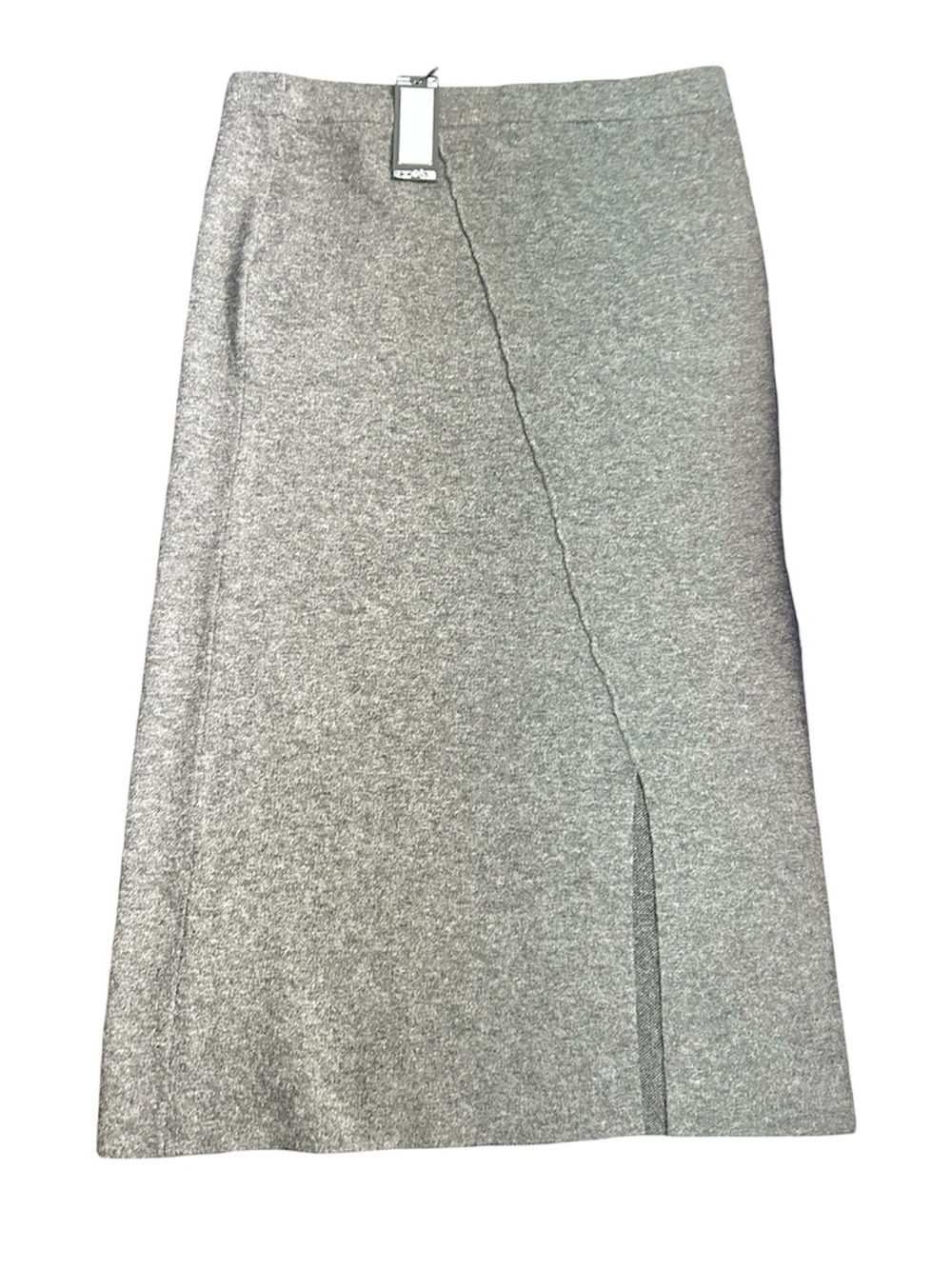 Vero Moda Gray Heather Knit Midi Skirt - Picture 2 of 6